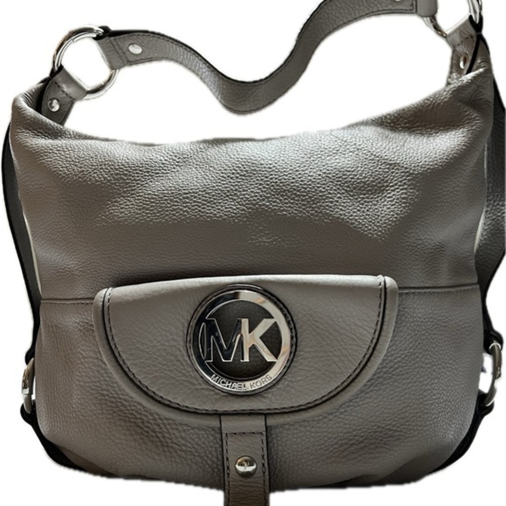 Michael Kors hobo handbag with silver color hardware